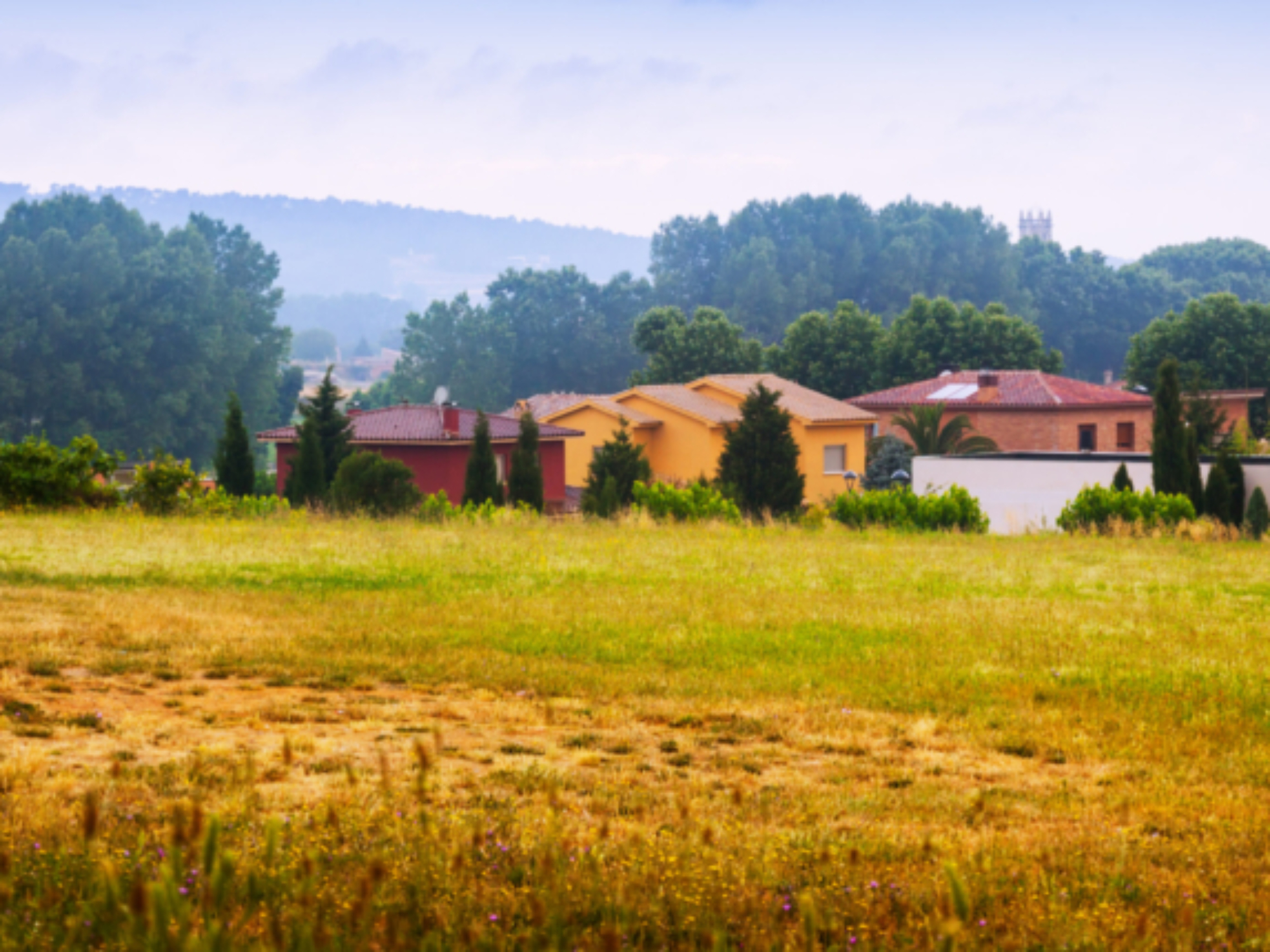 Rural view of Baix Emporda comarca. Catalonia, Spain