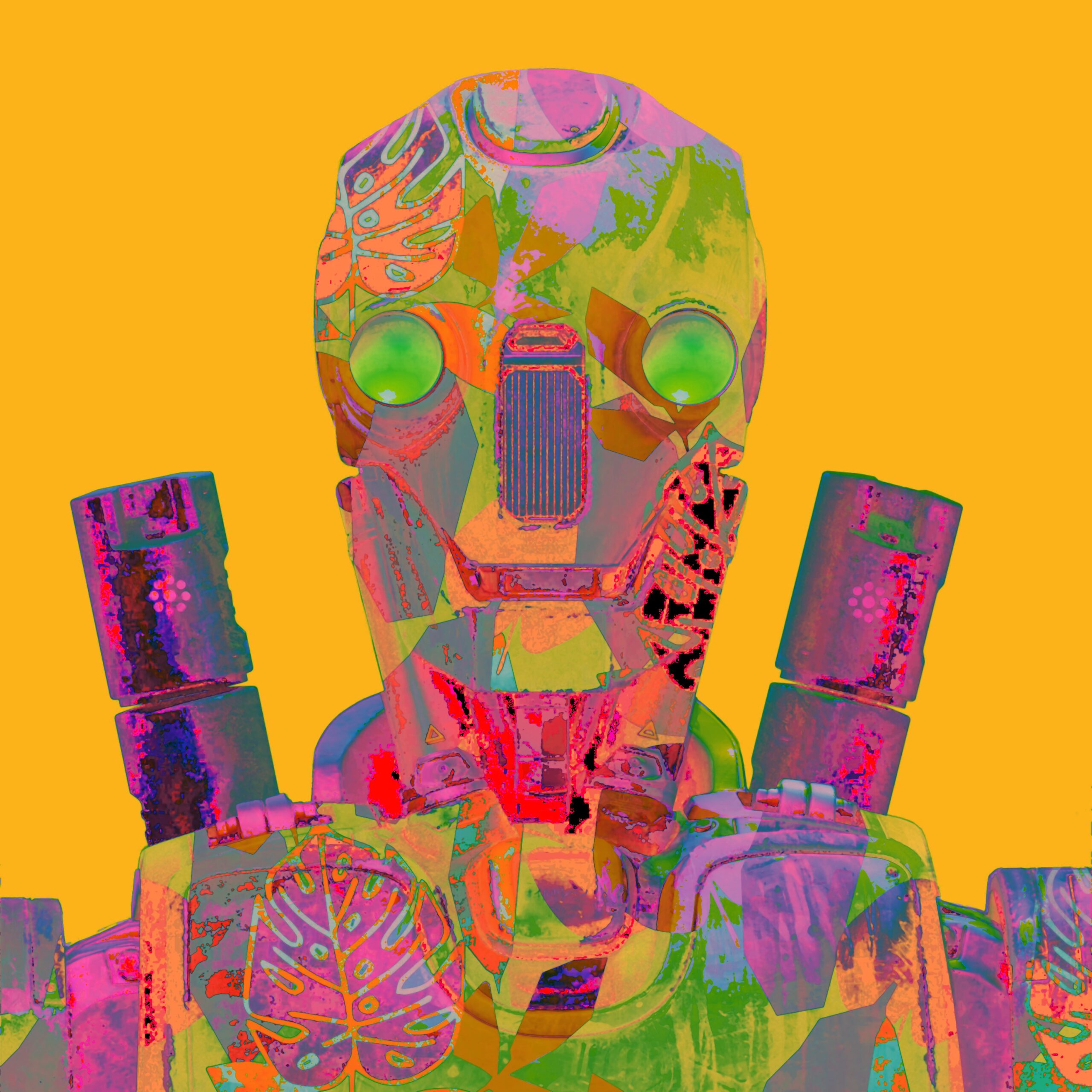 Realistic illustration of 3d robot
