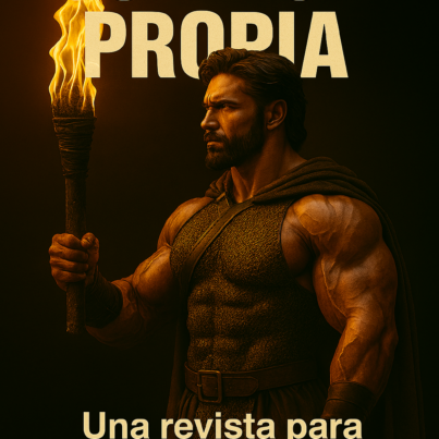 La imagen tiene un propósito simbólico y editorial claro: representar el espíritu de la revista Con Luz Propia como una herramienta de resistencia intelectual y despertar ciudadano. Elementos clave del propósito: • El gladiador con antorcha encarna fuerza, determinación y luz interior. No es solo un guerrero físico, sino un portador de conciencia, alguien que ilumina en medio de la oscuridad mediática. • La antorcha encendida simboliza el pensamiento crítico, la verdad que no depende de fuentes externas, y la capacidad de cada individuo para cuestionar y resistir. • El fondo oscuro refuerza la idea de un entorno opresivo o desinformado, del cual emerge esta figura como faro de lucidez. • El lema “Con Luz Propia” y el subtítulo “Una revista para despertar conciencias” posicionan el proyecto como una alternativa editorial valiente, no complaciente, que busca movilizar desde la reflexión.